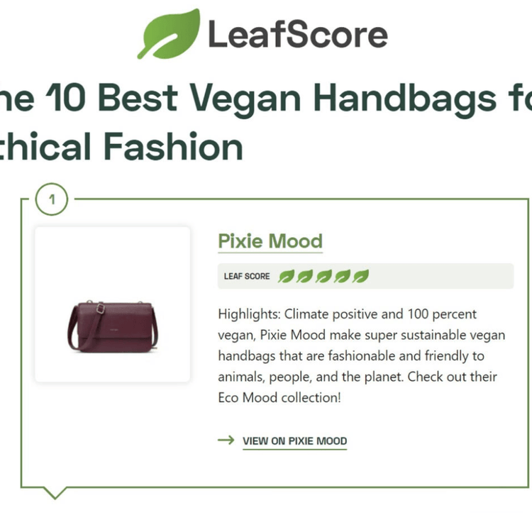 LeafScore: The 10 Best Vegan Handbags for Ethical Fashion