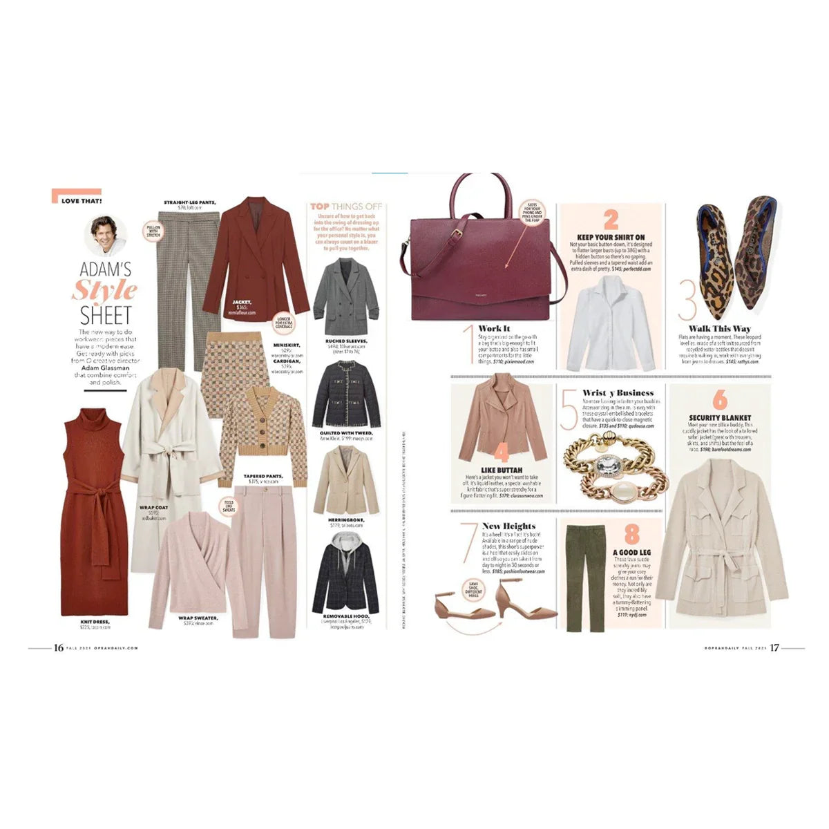 Adam’s style sheet feature