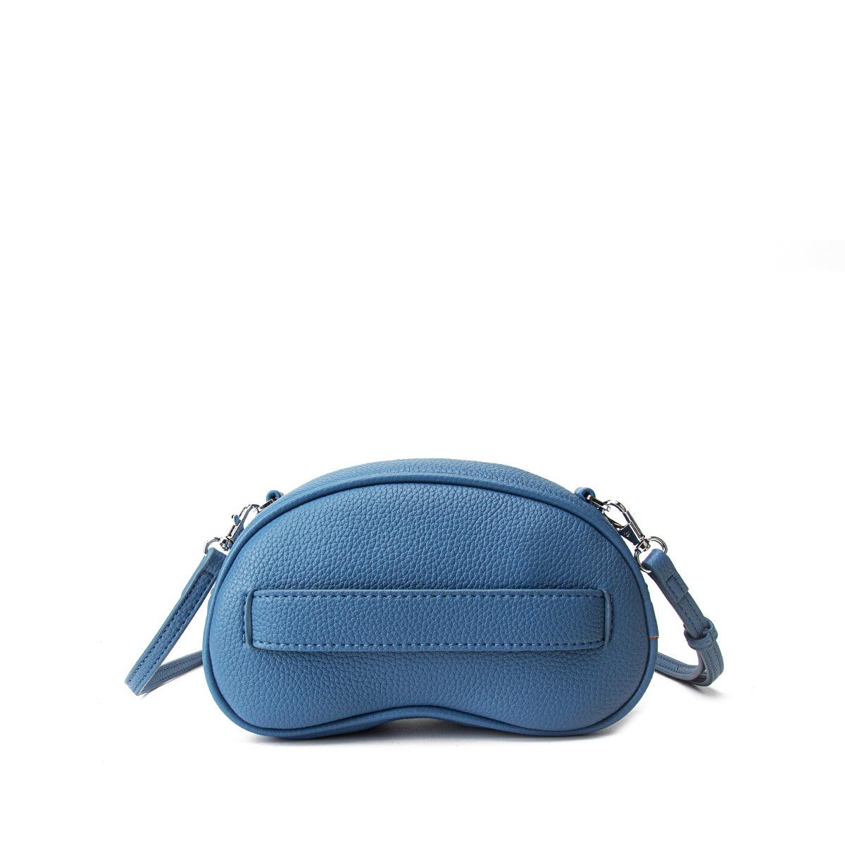 Blue leather clutch hotsell