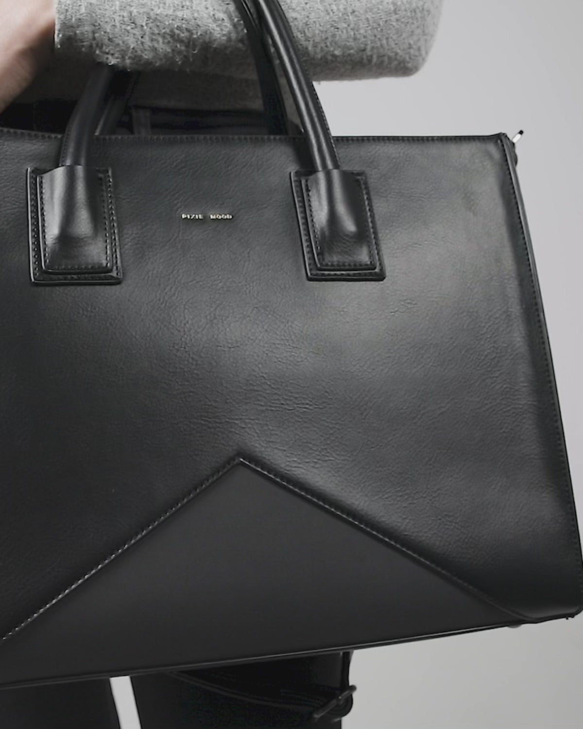 Greta Recycled Vegan Leather Work Tote - Pixie Mood